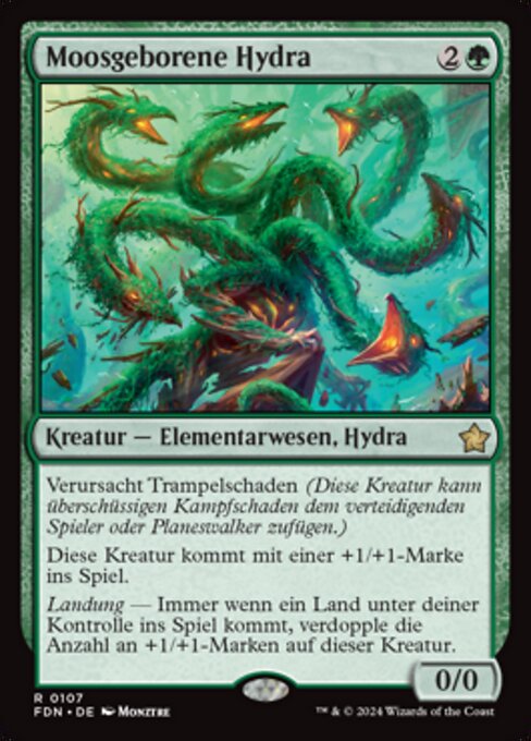 Mossborn Hydra FDN-107 Rare Near Mint Deutsch Foil