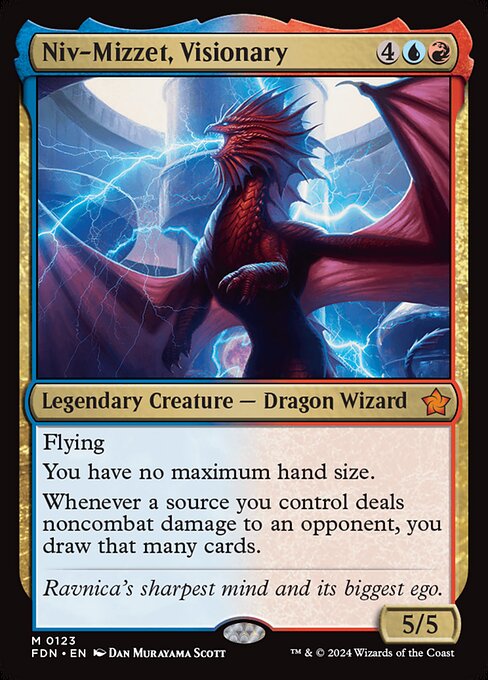 Niv-Mizzet, Visionary FDN-123 Mythic Excellent Englisch
