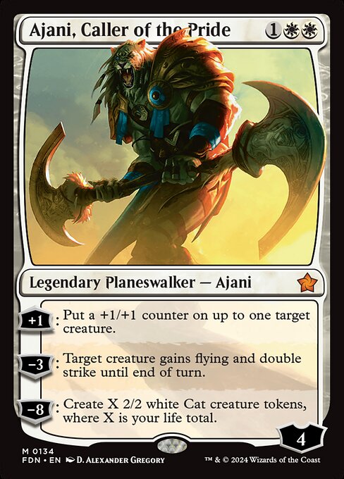 Ajani der Rudelrufer FDN-134 Mythic Near Mint Englisch