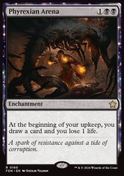 Phyrexian Arena FDN-180 Rare Near Mint Englisch