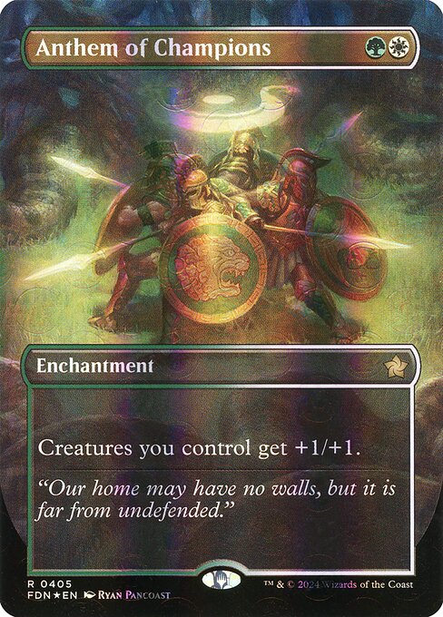 Anthem of Champions XFDN-405 Rare Near Mint Englisch Foil
