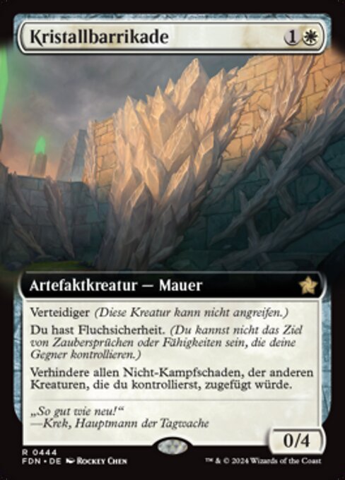 Kristallbarrikade (V.3) XFDN-444 Rare Near Mint Deutsch