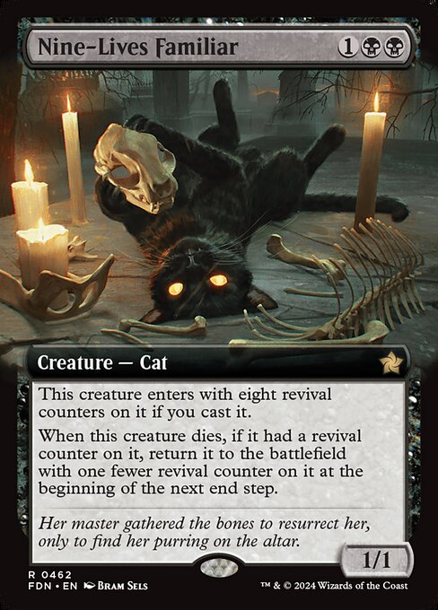 Nine-Lives Familiar XFDN-462 Rare Near Mint Englisch Foil