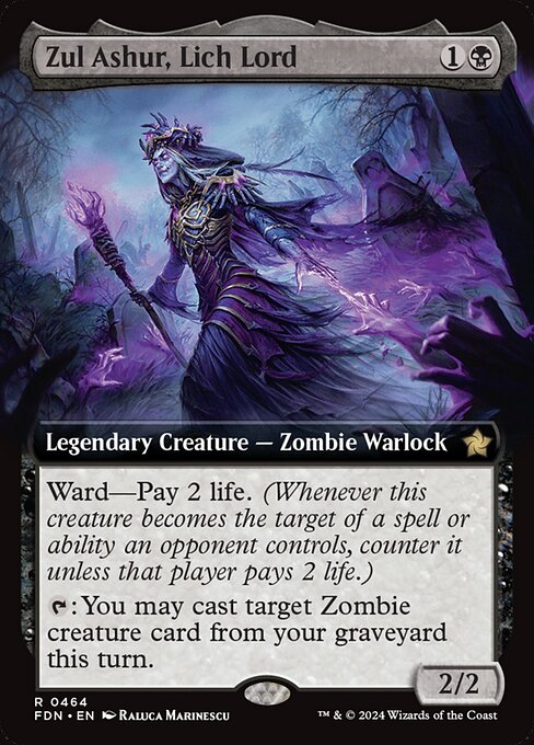 Zul Ashur, Lich Lord XFDN-464 Rare Near Mint Englisch