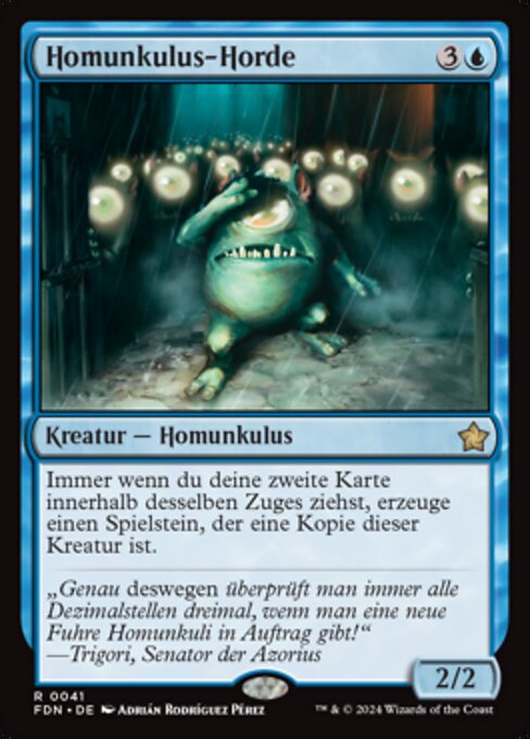 Homunkulus-Horde FDN-41 Rare Excellent Deutsch