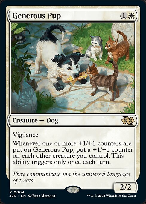Generous Pup J25-4 Rare Near Mint Englisch