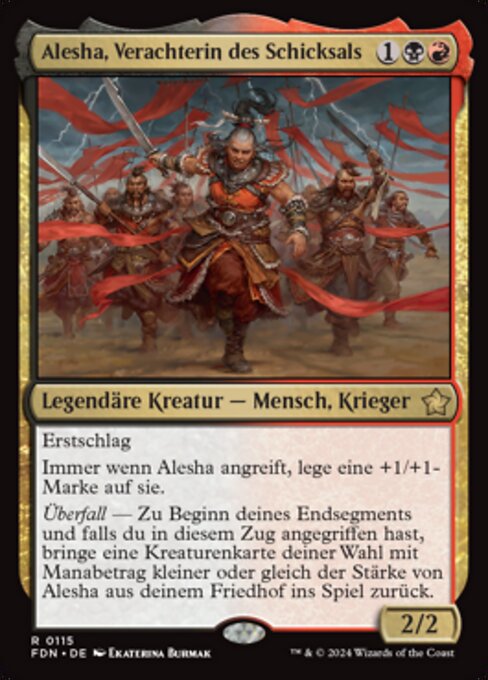 Alesha, Verachterin des Schicksals FDN-115 Rare Near Mint Deutsch