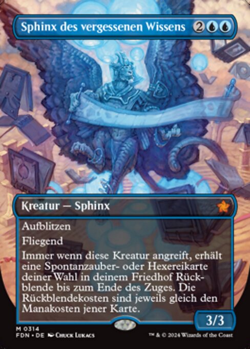 Sphinx des vergessenen Wissens (V.1) XFDN-314 Mythic Near Mint Deutsch
