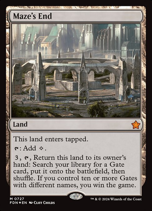 Maze's End SFDN-727 Mythic Near Mint Englisch Foil
