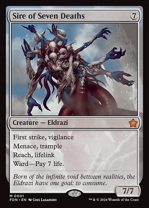 Sire of Seven Deaths FDN-1 Mythic Excellent Englisch