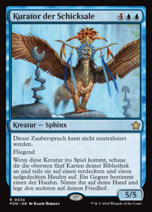 Kurator der Schicksale FDN-34 Rare Near Mint Deutsch Foil