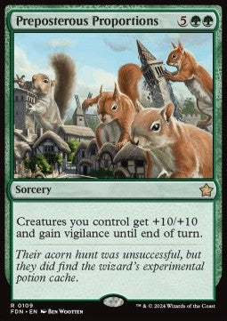 Preposterous Proportions FDN-109 Rare Excellent Englisch Foil