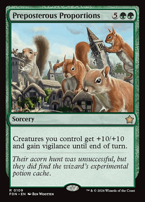 Preposterous Proportions FDN-109 Rare Excellent Englisch Foil