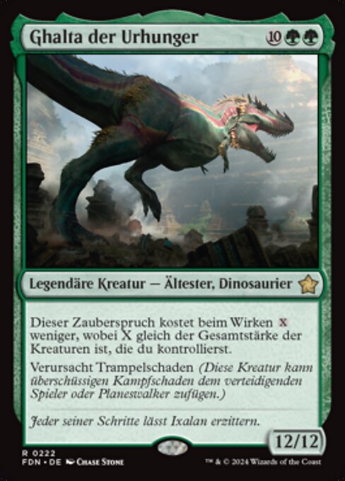Ghalta der Urhunger FDN-222 Rare Excellent Deutsch Foil