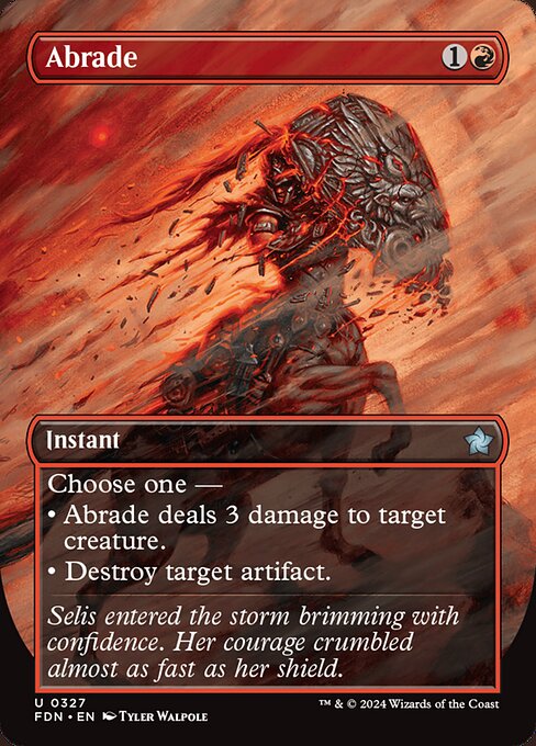 Abrade XFDN-327 Uncommon Near Mint Englisch Foil