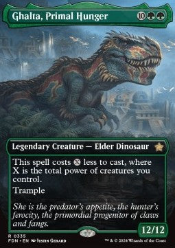 Ghalta, Primal Hunger XFDN-335 Rare Near Mint Englisch Foil