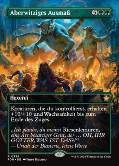 Aberwitziges Ausmaß (V.1) XFDN-338 Rare Near Mint Deutsch