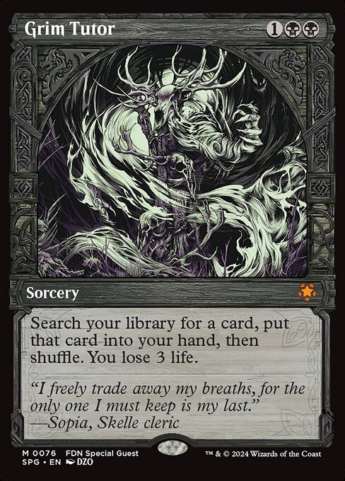 Grim Tutor SPG-76 Mythic Excellent Englisch Foil