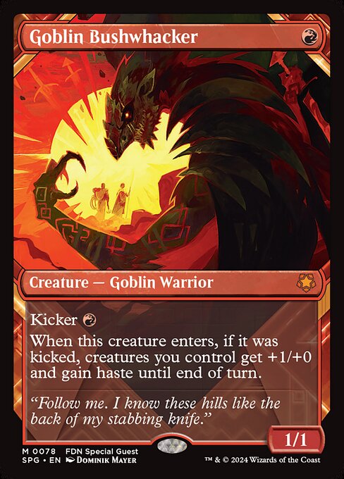 Goblin Bushwhacker SPG-78 Mythic Near Mint Englisch Foil