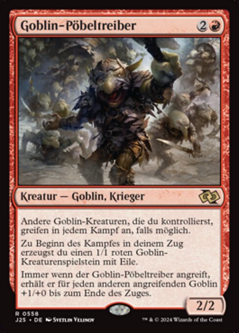 Goblin-Pöbeltreiber J25-558 Rare Near Mint Deutsch