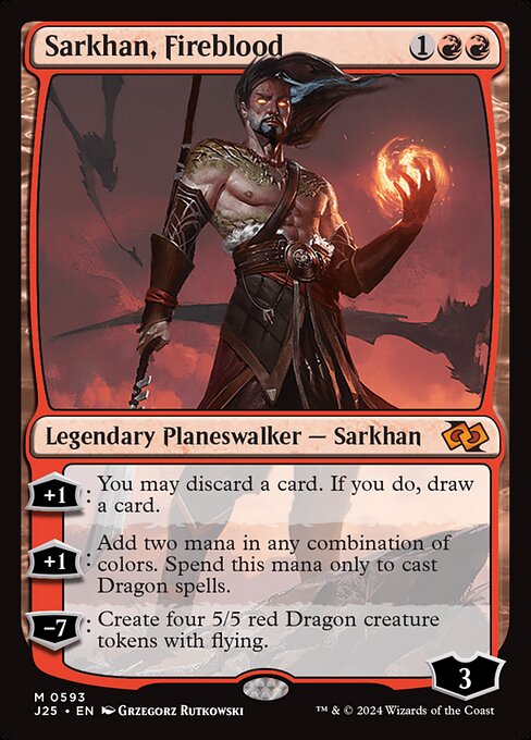 Sarkhan, Fireblood J25-593 Mythic Near Mint Englisch