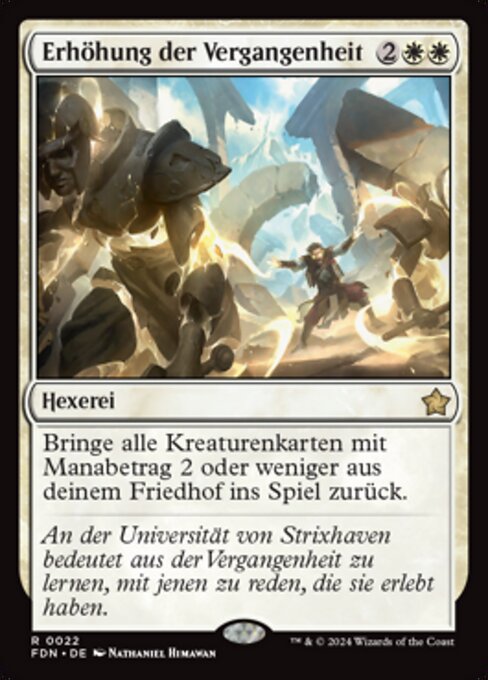 Erhöhung der Vergangenheit FDN-22 Rare Near Mint Deutsch Foil