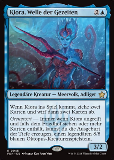 Kiora, Welle der Gezeiten FDN-45 Rare Near Mint Deutsch