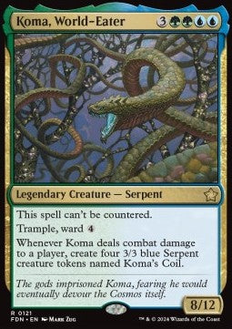 Koma, World-Eater FDN-121 Rare Near Mint Englisch Foil
