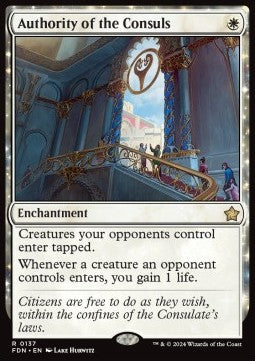Authority of the Consuls FDN-137 Rare Near Mint Englisch Foil