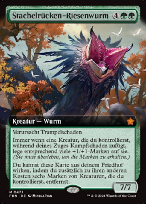 Stachelrücken-Riesenwurm (V.3) XFDN-473 Mythic Near Mint Deutsch