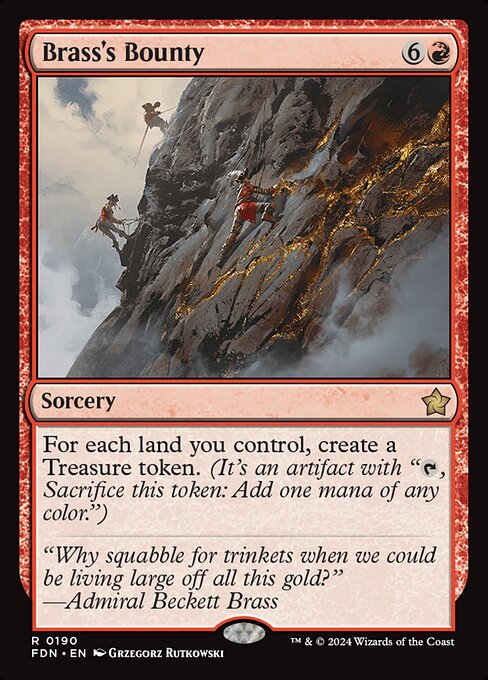 Brass's Bounty FDN-190 Rare Near Mint Englisch Foil