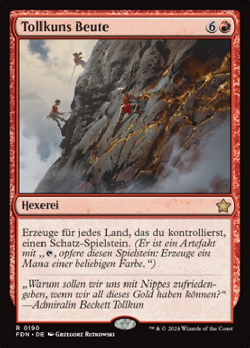 Tollkuns Beute FDN-190 Rare Near Mint Deutsch Foil