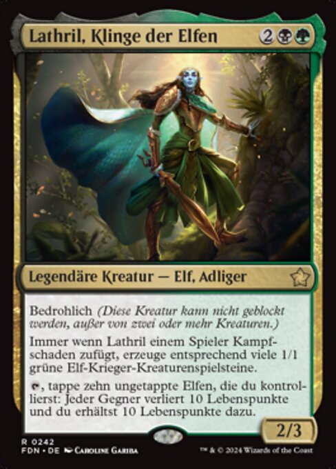 Lathril, Klinge der Elfen FDN-242 Rare Near Mint Deutsch