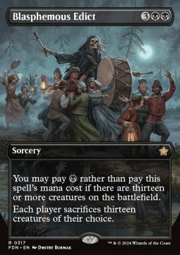 Blasphemous Edict XFDN-317 Rare Near Mint Englisch Foil
