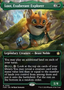 Loot, Exuberant Explorer (V.1) XFDN-336 Rare Near Mint Englisch Foil