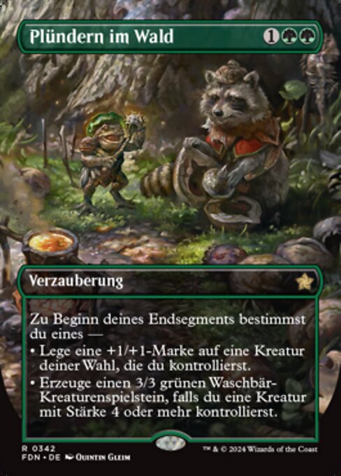 Plündern im Wald (V.1) XFDN-342 Rare Near Mint Deutsch Foil