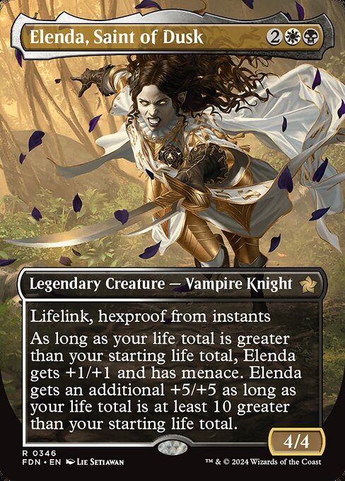 Elenda, Saint of Dusk XFDN-346 Rare Near Mint Englisch Foil