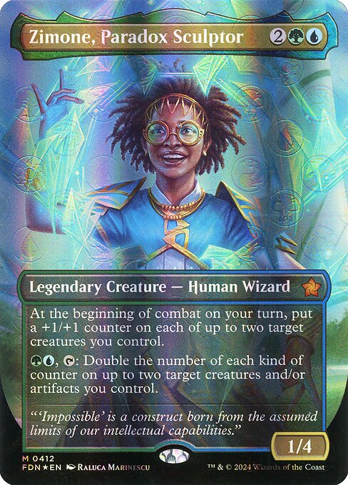 Zimone, Paradox Sculptor (V.2) XFDN-412 Mythic Near Mint Englisch Foil
