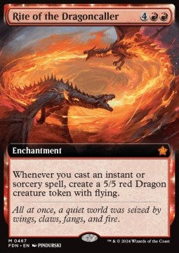 Rite of the Dragoncaller XFDN-467 Mythic Near Mint Englisch Foil