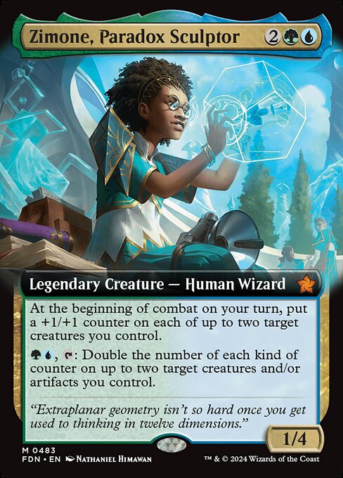 Zimone, Paradox Sculptor XFDN-483 Mythic Near Mint Englisch