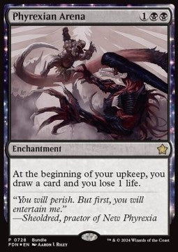 Phyrexian Arena PFDN-728 Rare Near Mint Englisch Foil