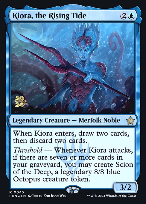 Kiora, Welle der Gezeiten PFDN-45 Rare Near Mint Deutsch Foil