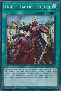 Stoß der drei Taktiken (V.1) RA03-072 Super Rare Near Mint Deutsch 1. Auflage