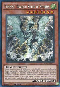 Tempest, Dragon Ruler of Storms RA03-011 Secret Rare Excellent Englisch 1. Auflage