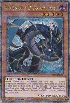 Donnerdrachen-Finsternis (V.5) RA03-018 Quarter Century Secret Rare Near Mint Deutsch 1. Auflage