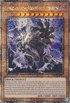 Lord of the Heavenly Prison RA03-029 Quarter Century Secret Rare Near Mint Englisch 1. Auflage