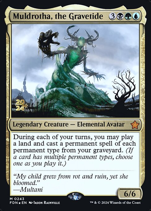 Muldrotha, the Gravetide PFDN-243 Mythic Near Mint Englisch Foil