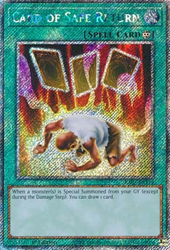 Karte der sicheren Wiederkehr (V.1) RA03-114 Platinum Secret Rare Near Mint Deutsch 1. Auflage