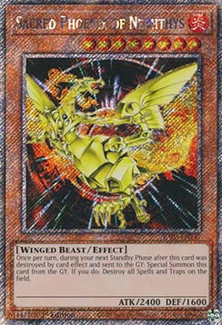 Heiliger Phönix von Nephthys (V.1) RA03-147 Platinum Secret Rare Near Mint Deutsch 1. Auflage