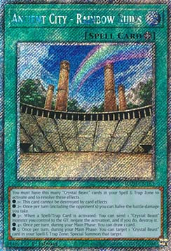 Antike Stadt - Regenbogenruinen (V.1) RA03-181 Platinum Secret Rare Excellent Deutsch 1. Auflage